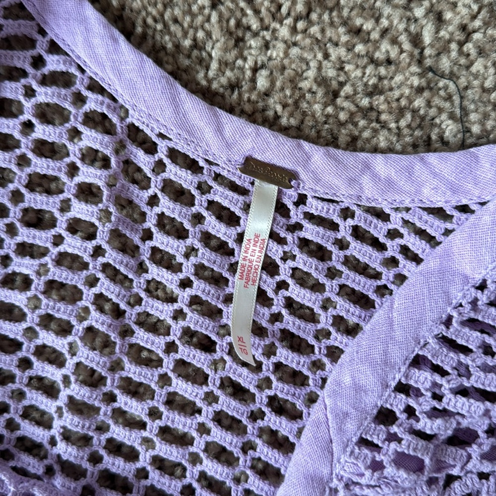 Free People Lavender Knit Swim Coverup Set - Picture 3 of 4